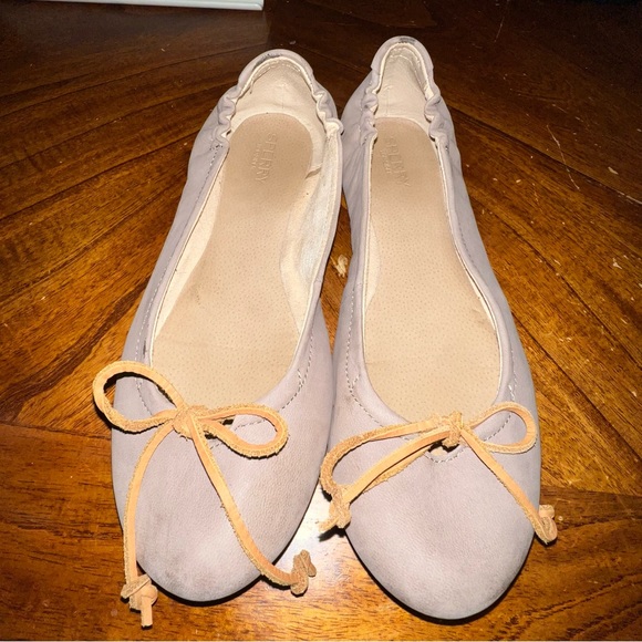 Sperry Top-Sider Taupe leather ballet flats - Picture 2 of 5